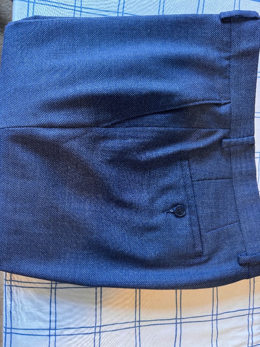 Original Penguin by Munsingwear Men’s Blue Wool Blend Dress Pants 33x30